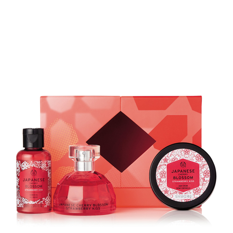 japanese cherry blossom body shop gift set