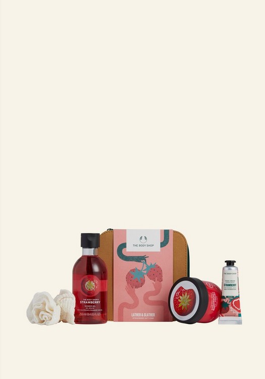 Lather & Slather Strawberry Gift Case01