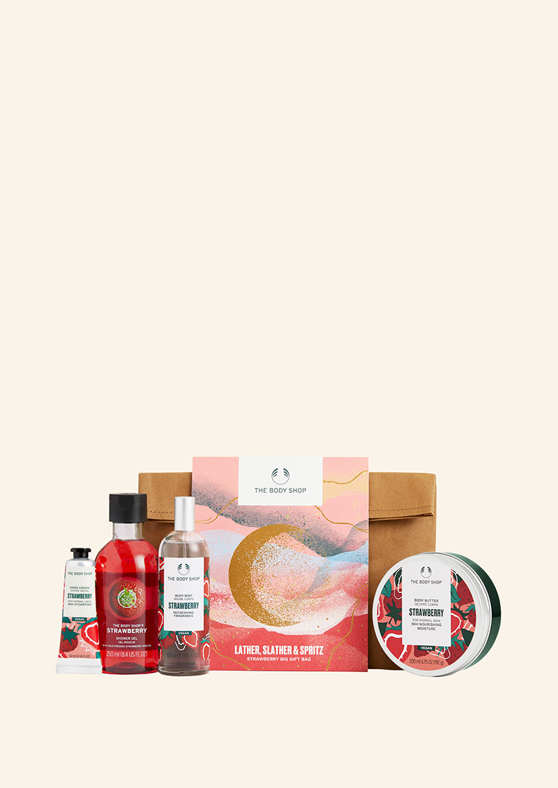 Lather, Slather & Spritz Strawberry Big Gift Bag 1 piece