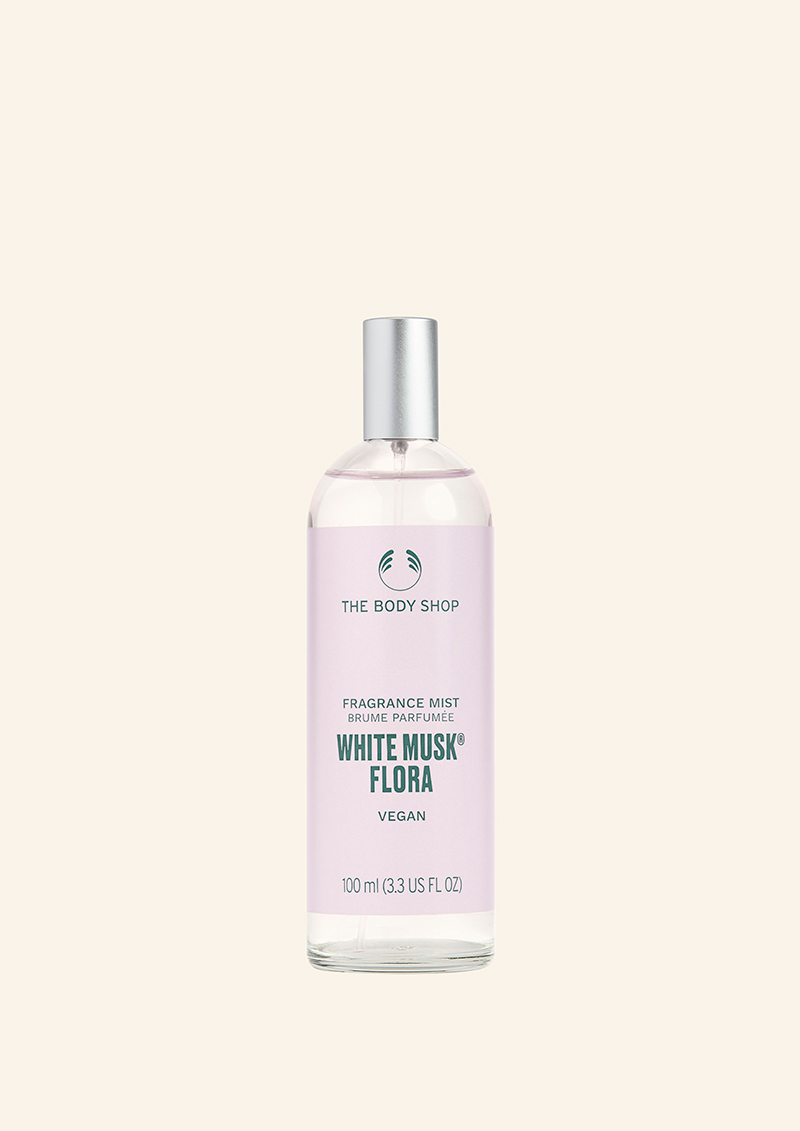 white musk flora fragrance mist