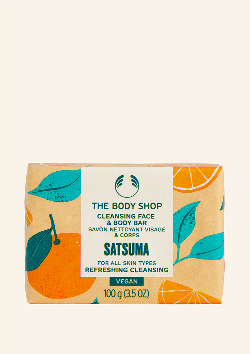 Satsuma Cleansing Face & Body Bar 100g 01