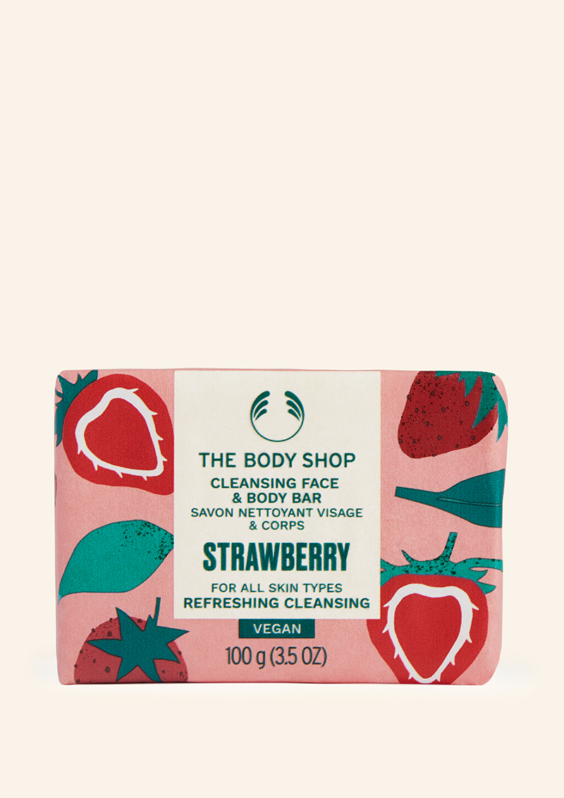 Strawberry Cleansing Face & Body Bar 0100gm